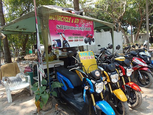 レンタルバイク屋　バイクは新品同様