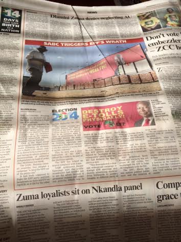 新聞での選挙特集記事(The Star紙)