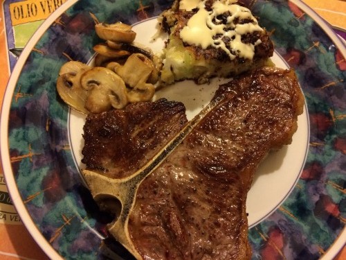 Tボーンステーキにも負けてません