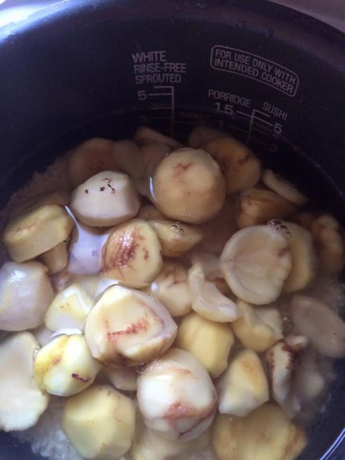 フランス栗でも美味しい栗ご飯ができました