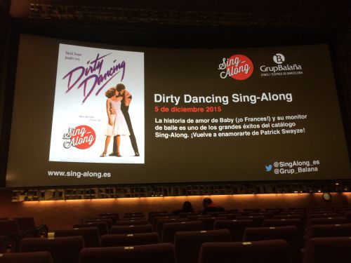 次回の宣伝広告。１２月は「ダーティ・ダンシング」ですね！