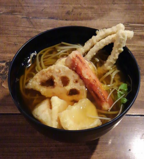 根菜の天ぷらそば