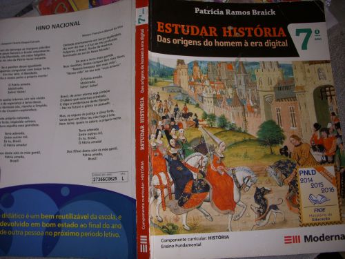 ブラジル教育省が認可した2014年から2016年用の7年生(日本の中学1、2年生相当)の歴史教科書