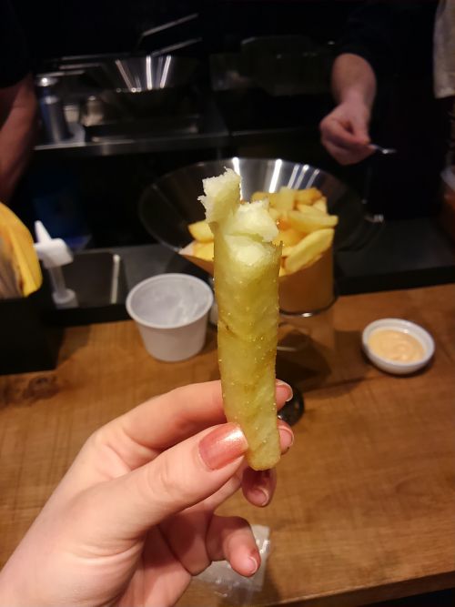 熱々。おいしい。中はほっこり。