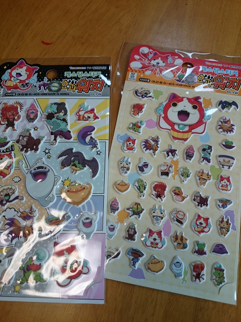 人気の高い「妖怪ウォッチ」、タイトルは「ヨグェ（妖怪）ウォッチ」とそのままで、登場人物の名前は韓国名になっています