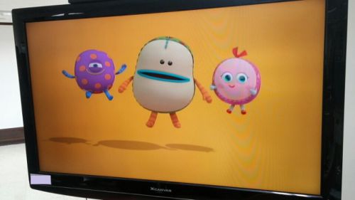 テレビ幼稚園のキャラクター、コンダ（テレビの一部個人情報に繋がる部分を塗り潰してあります）