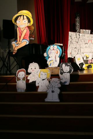 日本でおなじみのアニメのキャラクターたち