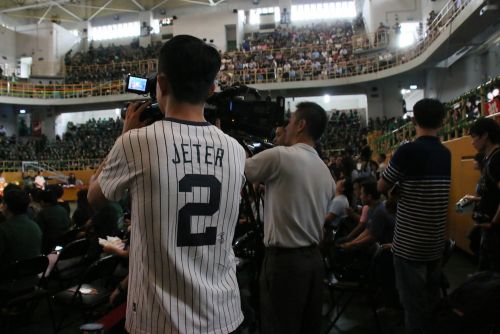 多数集まった台湾メディア