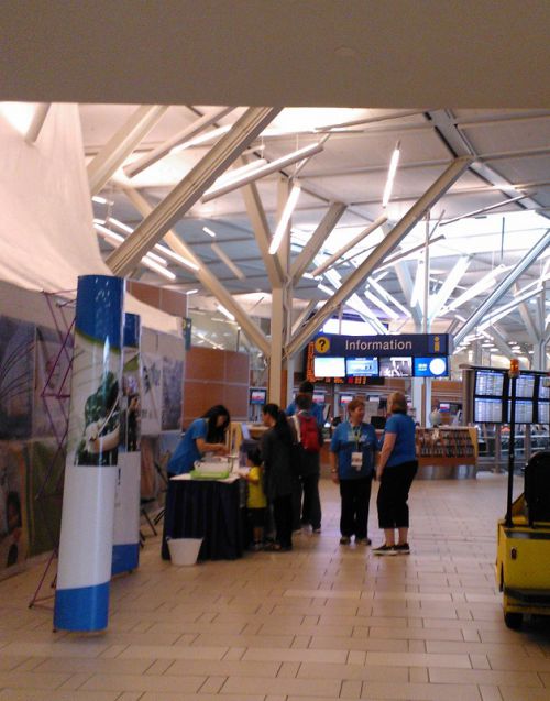 アートクラフトなどをお目当てに、飛行機を利用しない地元っ子も遊びに来ます