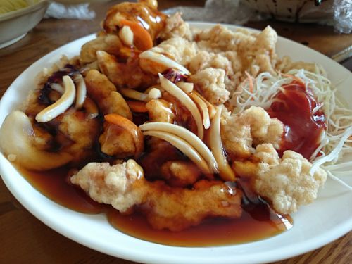 ジャジャンミョンとセットで頼むことが多いタンスユッ