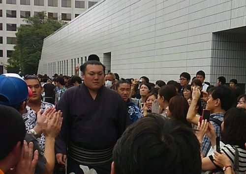 勢関が入ってきました。角界最長身だそうです。大きいです。
