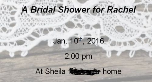 e-mailされた招待状