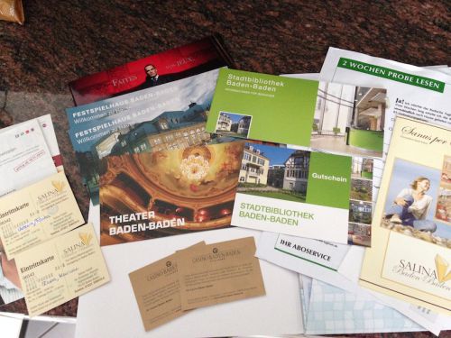 市役所でもらった数々の特典