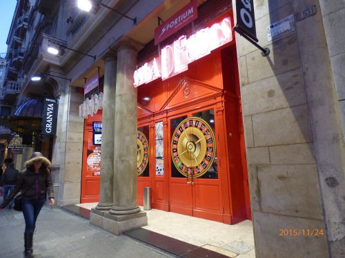 スペイン・バルセロナのカジノ店頭