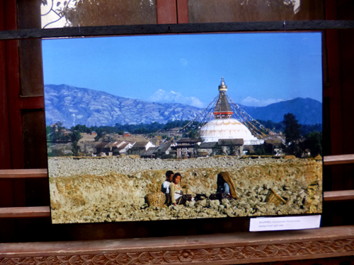 ボウダナートの仏塔周辺は農地でした。