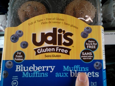 同じくグルテンフリーのブルーベリーマフィン