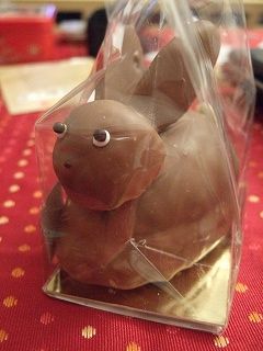 職場でも会社から、ウサギのチョコをプレゼントしてもらえることも♪