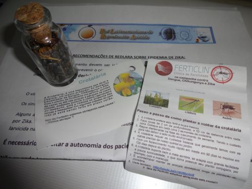 不妊治療クリニックFerticlinの中野英二医師が配布しているクロタラリアの種子と説明書