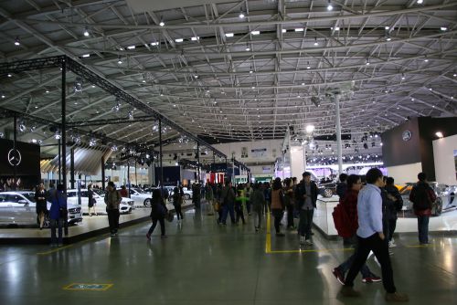 モーターショーの会場・南港展覧館（ナンガンジャンラングワン）