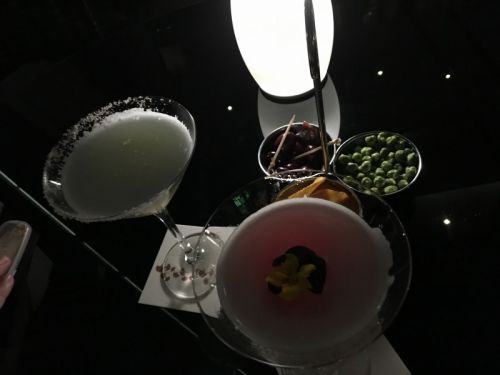 ロビーバーで出している春や桜をコンセプトにしたカクテル。美味しい！