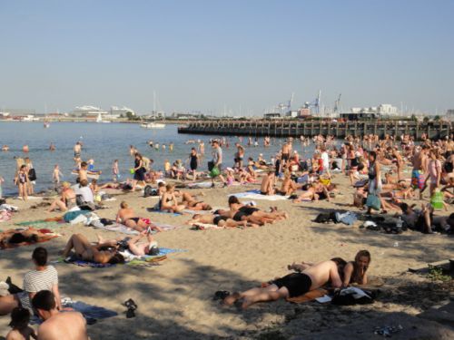 ちなみにこれは別の日の昼間のビーチの様子です。