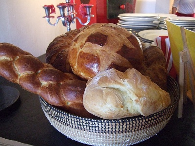 こちらのカフェのサンデー・ブランチは農家直送。フレッシュです！