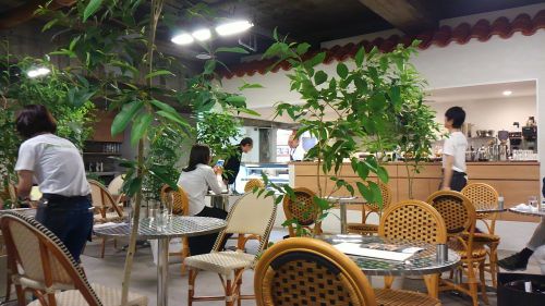 地下なのに、明るく開放的な店内。