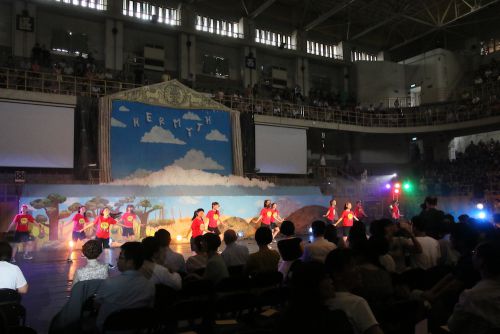 恒例のエクササイズの時間