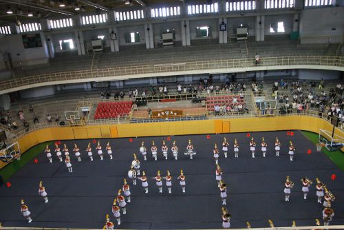 学校の英語の略称・「TFG(Taipei First Girl High Schoolの略)」をつくるマーチングバンド部
