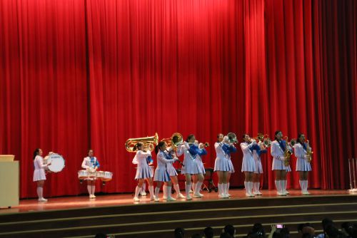 マーチングバンドのパフォーマンス