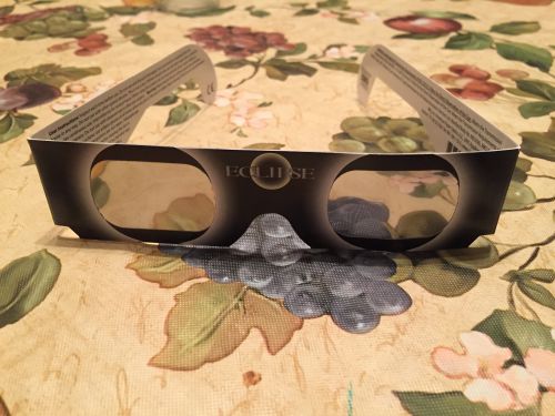 日食用眼鏡。私のは正規品でしたが、ブームに便乗して偽物も多く出回ったようです