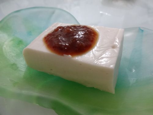 完成したピーナッツ豆腐