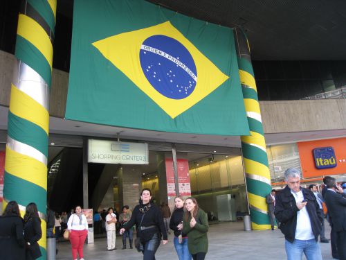 サンパウロ市内のビジネス街で