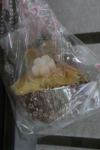 中等部のクラスで販売されていたマシュマロケーキ