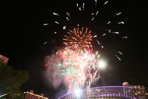 1月1日0時から約5分の花火
