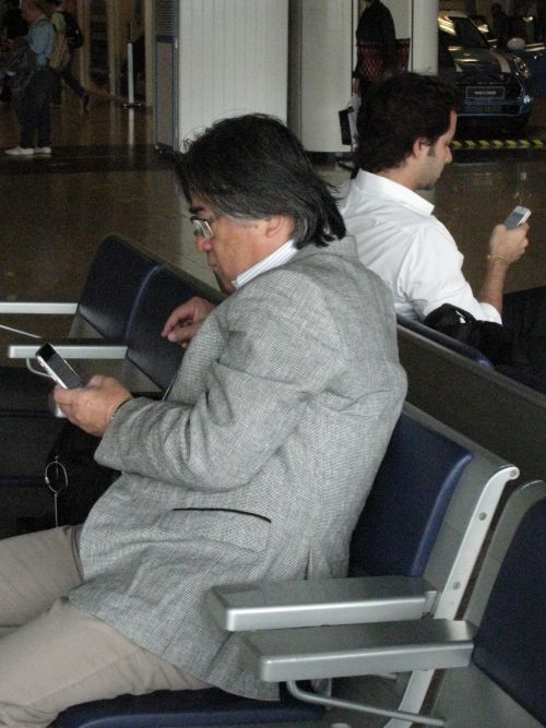 サンパウロ国際空港ロビーで