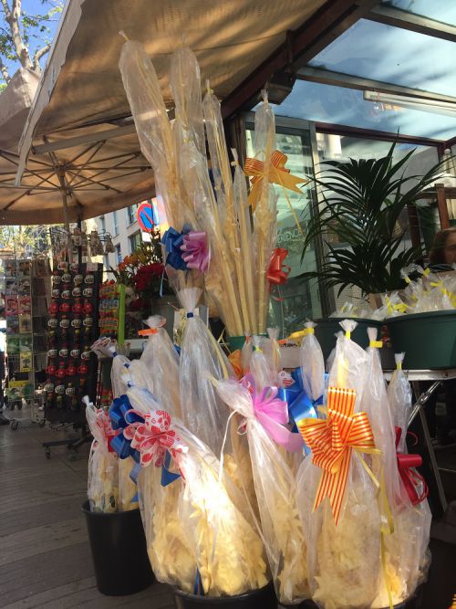 ランブラス通りで長い方16ユーロ、短い方8ユーロでした