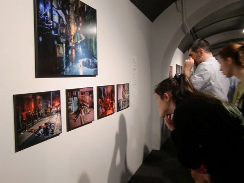 バルセロナ現代美術館MCBAの展示会場で(6月4日)