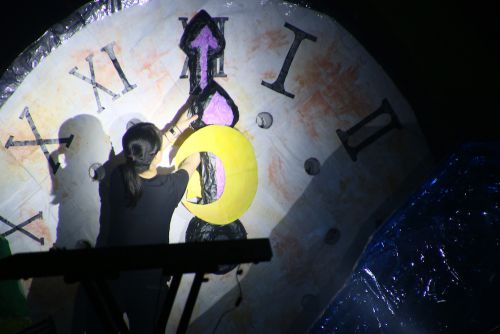 卒業式の終わりを告げる時計