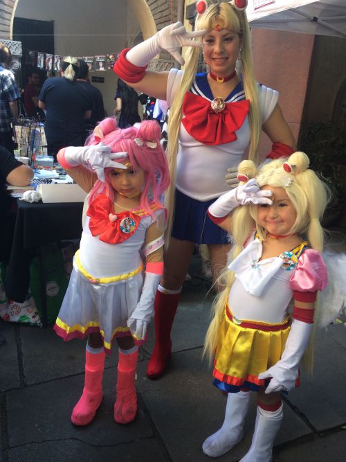 会場に参加していたセーラームーンのコスプレイヤーたち