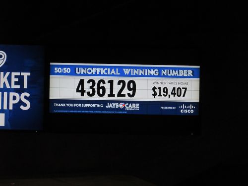 当選番号の発表