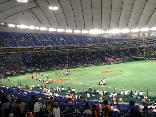 9月11日の巨人VS東京ヤクルトの試合終了後の様子