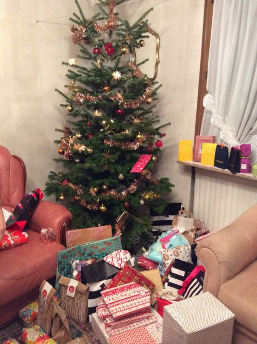 モミの木はどこの家も本物…（いつ捨てるのかな）