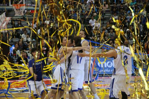 優勝決定のシーン