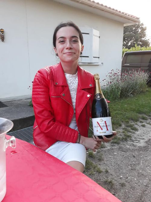 お酒解禁！　シャンパンでお祝いです