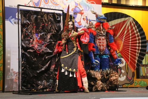 蠍瓔珞(カツエイラク)と諦空(テイクウ)のコスプレ