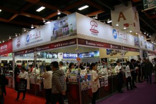家電のブースに設けられた輸入物のコーナー