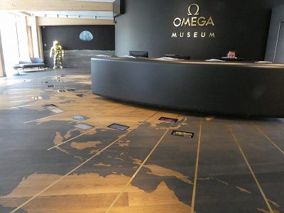 ミュージアムの1階はオメガがテーマに。