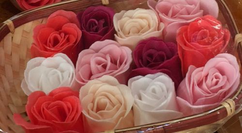 これも石鹸！洗面所が装飾を兼ね、お洒落なスペースになります。