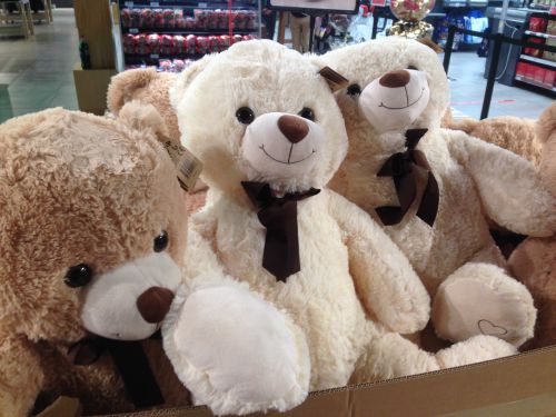 バレンタインデーの贈り物「ぬいぐるみ」は、必ず クマ。